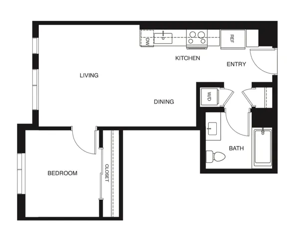 Floor plan of Residence 16